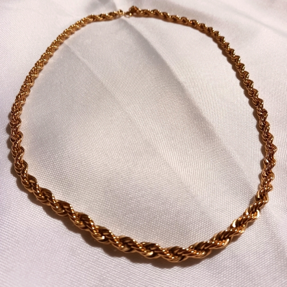 Trifari Twisted Goldtone Necklace